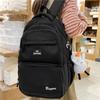 Letter Bayore Pattern Backpack Multi Compartment Ergonomic Casual Schoolbag