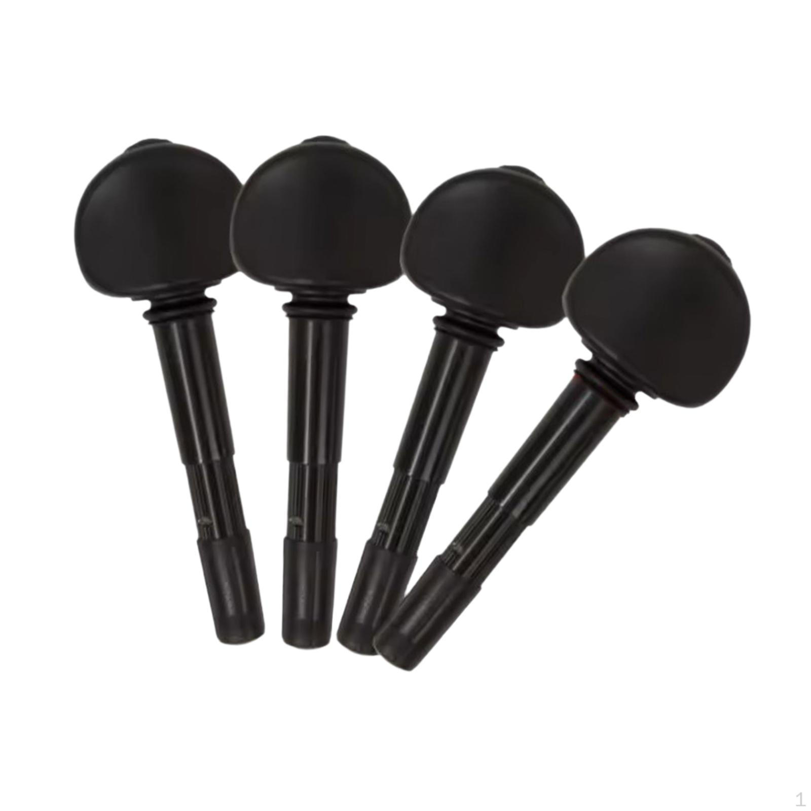 4 Pieces Mechanical Violin Fiddle Tuning Peg Set String Adjuster Musical Instrument Accessories 7.8mm