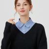 Women Classic Chiffon Blouse False Collar Lapel Clothes Accessories Shirt Fake Collar