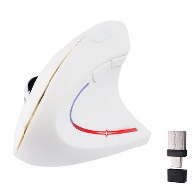 Ergonomická myš USB pripojenie 2v1 Vertikálna Nastavenie DPI Bezdrôtová Tichá Tendinitída Bezdrôtová Bez kábla Vysoká Presnosť Bluetooth Prijímač 6 Tlačidiel