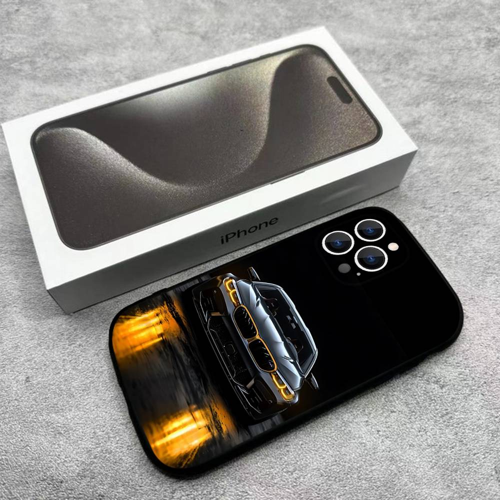 Schwarz Weiß für B-BMW-W Handyhülle Für iPhone 17,16,15,14,13,12,Pro,Max,Plus,E,SE4,Air,Mini Schwarze Weiche Box