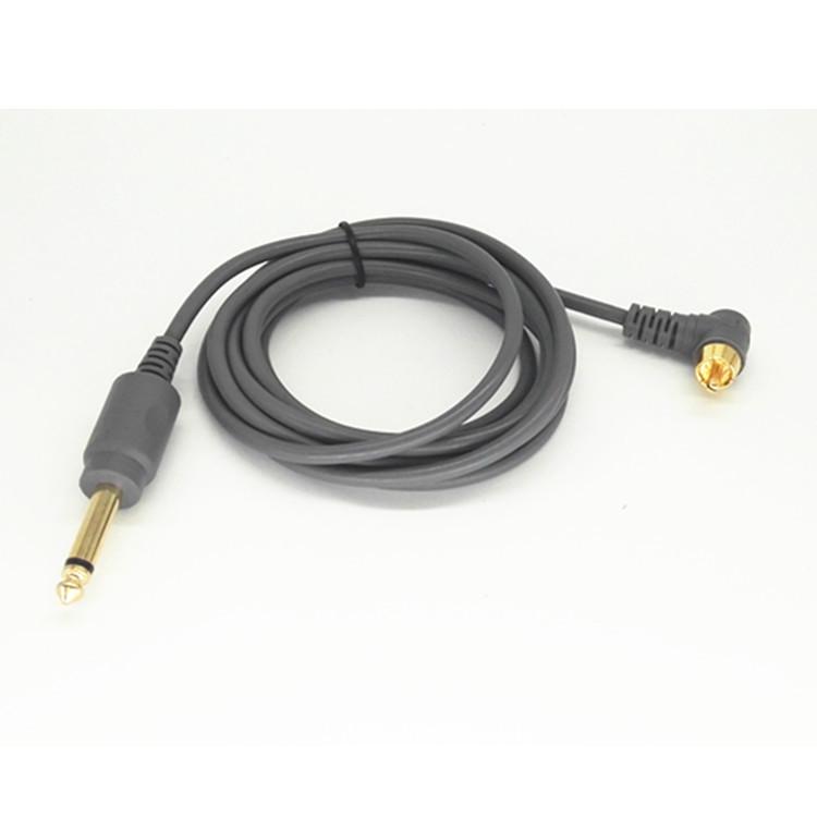 

Тату RCA Комплект блока питания: Серая машинка для перманентного макияжа с педалью и медным соединительным проводом для ручки.