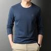 Primavera Nuovo Stile Coreano Stampa Trendy T-shirt da Uomo Moda Girocollo Base Manica Lunga T-shirt Top da Uomo