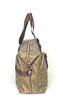 Christian Olivier 7712 Boston Monogram Jacquard Bag, 2-way, Water-repellent, Lightweight, Pattern, Weave, Piece-dyed (MOCHA)
