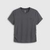 GAP Women's Logo Embroidered Pleated Knit T-Shirt