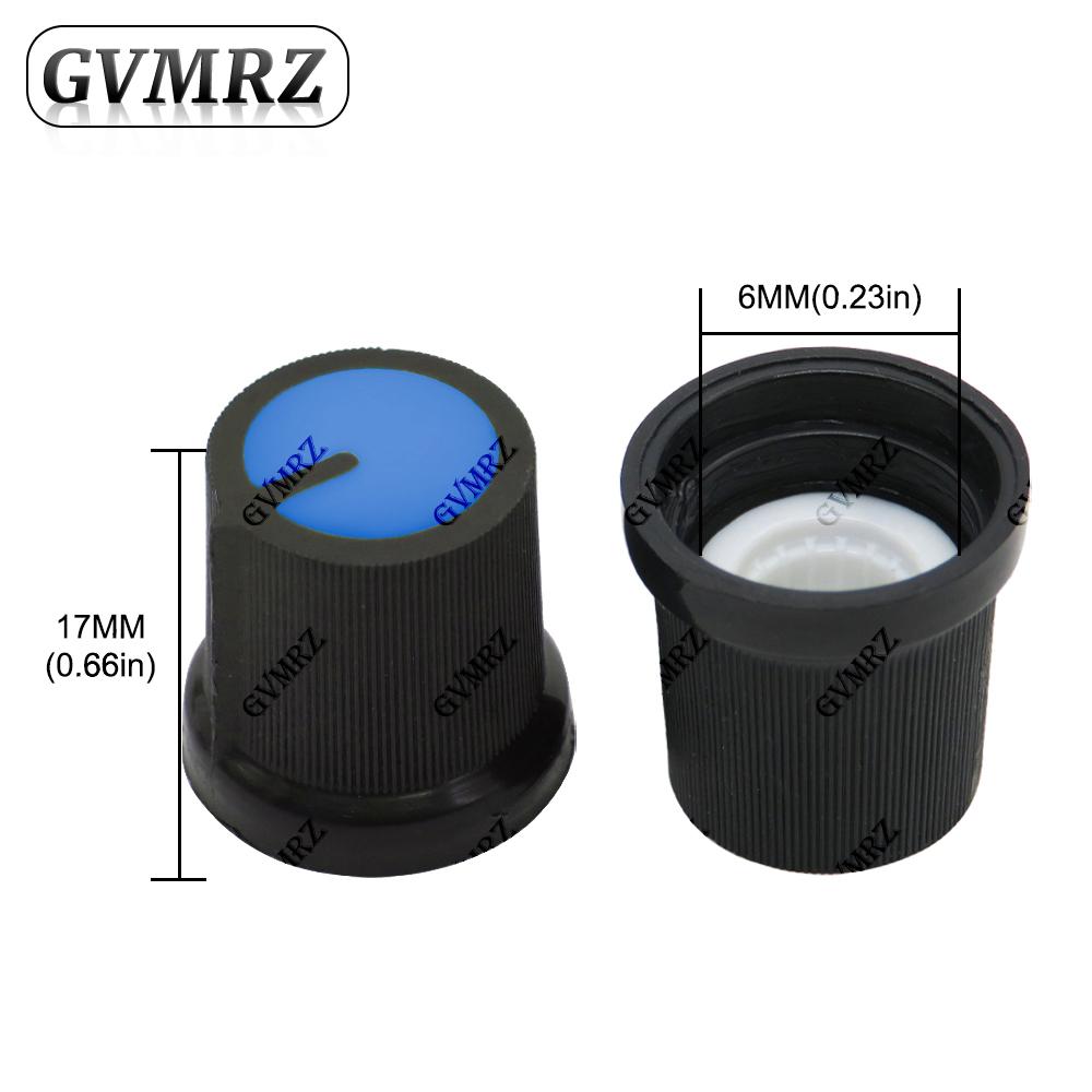 20PCS WH148 AG3 Potentiometer knob Cap AG3 Plastic knob Yellow Orange Blue White Red Green for Diameter 6mm