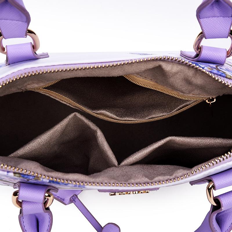 Kvinnor Handväskor Damer Casual Tote Bag Blomstertryck Kvinnlig Daglig användning Flickor Shopping Hand Bag