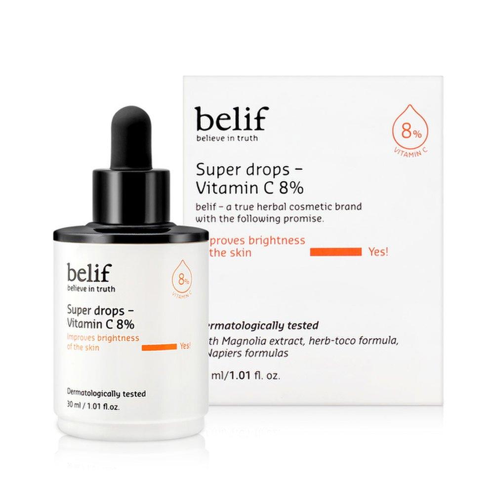 belif Super Drops-Vitamin C 8% 30ml skin antioxidant care ampoule