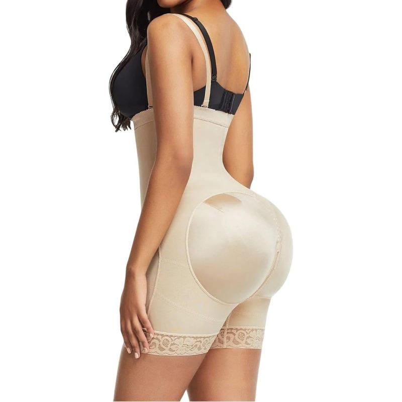 Damski body z bocznym zamkiem, kontrolujące brzuch, unoszące pośladki, wyszczuplające, modelujące