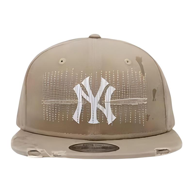 New Era Classic Logo Cotton Fisherman Hat Unisex Couple Style Khaki M/L