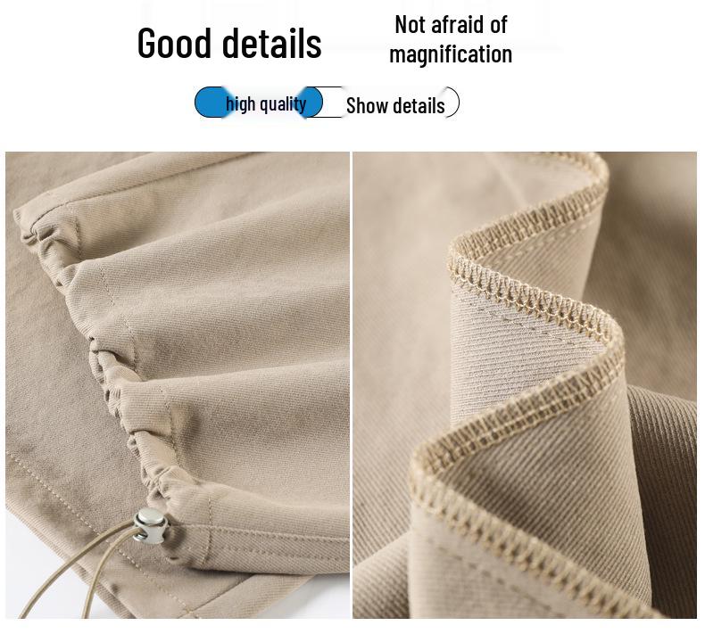 Women's Khaki High-Waist Wide Leg Work Pants - Autumn 2025 Collection