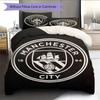 Neat MCFC Frames Bedding Quilt Set Quilt Cover Pillowcase Home Decoration Birthday Gift (1 * Duvet Cover + 2 * Pillowcase, Without Core)