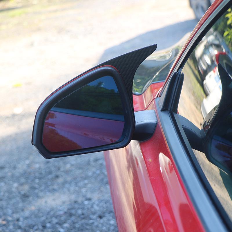 Dry Carbon Fiber Rearview Mirror Cover for 2015-2022 Ford Mustang