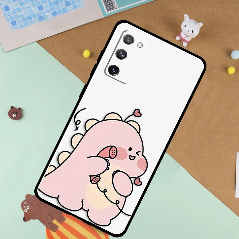 Couple Matching Cute Dinosaur Case For Samsung Galaxy S23 S22 Ultra S21 S20 FE S8 S9 S10 Note 10 Plus Note 20 Ultra Cover