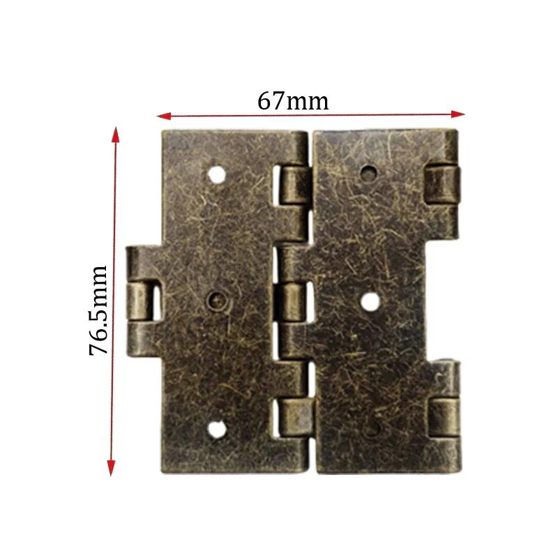 8ks Nerezové odnímatelné skládací panty na tupo Skládací dvoučinné 360stupňové závěsy zástěn Vintage styl Skříňky