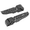 Pair of Rear Foot Pegs Aluminum Alloy Modified Pedals Fit for Kawasaki Ninja 250 Z800 Z650 Z900 Z1000SXBlack
