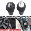 Car Automatic Gear Shift Knob Stick For Smart City-Coupe 450 1998-2004 ForTwo Cabrio Coupe 451 2007- 450 2004 2005 2006 2007