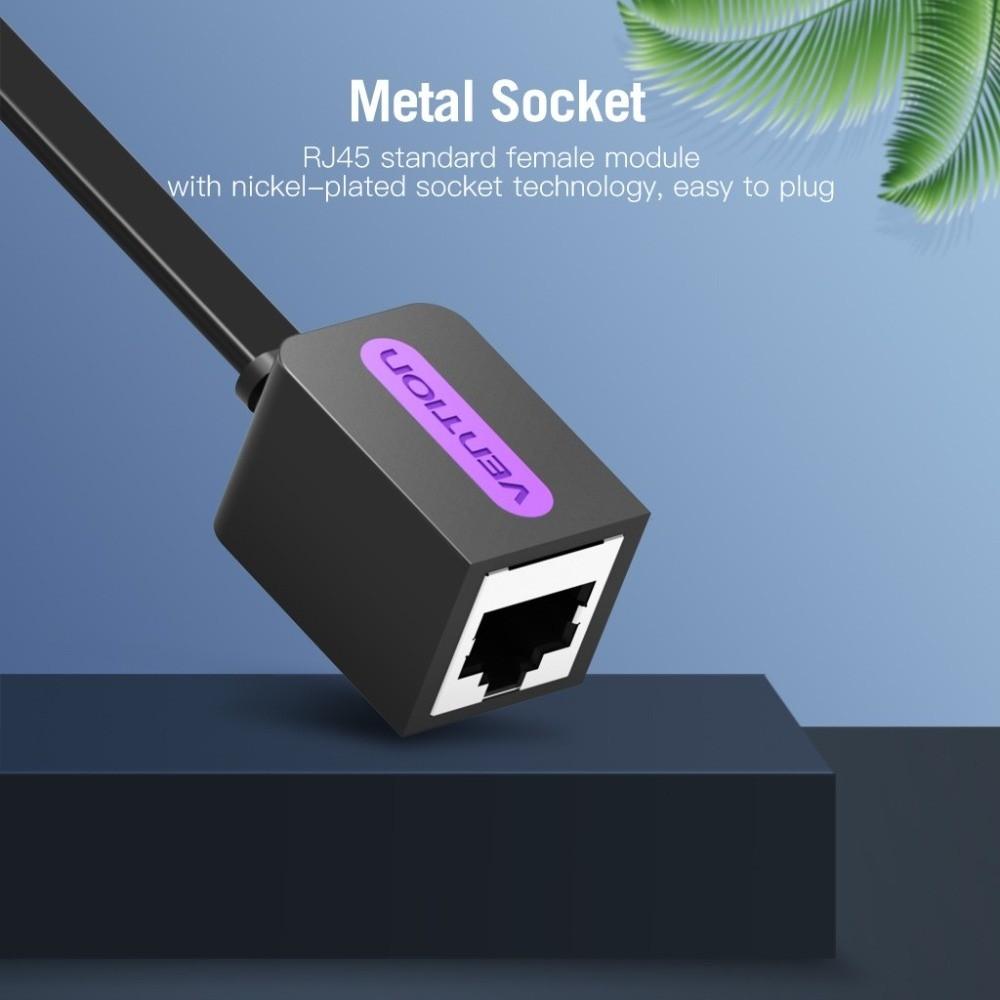 PVC Cat 7 Extender Cable Male To Female CAT7 Ethernet Cable Ethernet Extension Cord  Smart TV