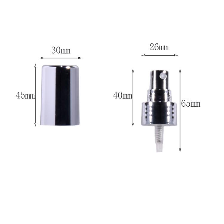 Manufacturers Supply Plastic Spray Bottle Nozzle Perfume Mist Spray Pump Parfum Crimp Pump Sprayer with Aluminum Cap