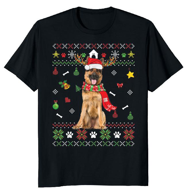 NEW LIMITED Ugly Christmas 2022 Dog Funny Novelty Tee L