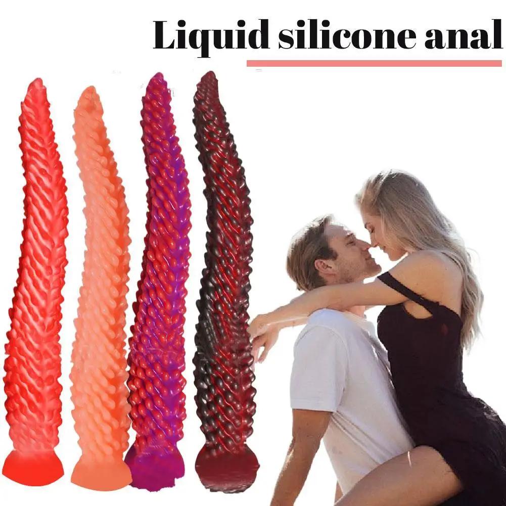New Tentacle Anal Plug Long Thick Dildo Silicone Large Butt Plug Suction Cup Anal Toy Dilator Adult Toy Men Women