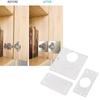 Cupboard Door Kitchen Hinge Repair Kit Plate Fixing Screws Cabinet Durable Tool