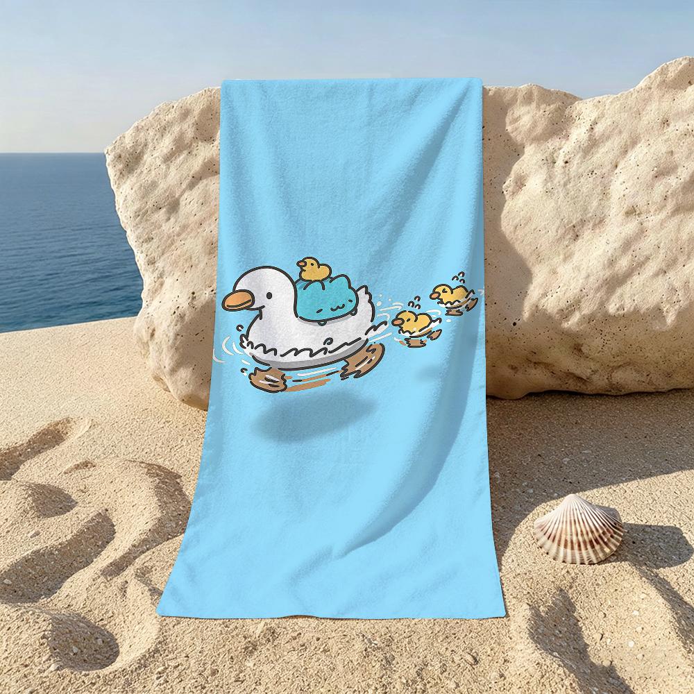 Cute B-Bugcat-Capoo Cartoon Beach Towel For Beaches Yoga Studios Gyms Hot Springs Swimming Pools And Picnics