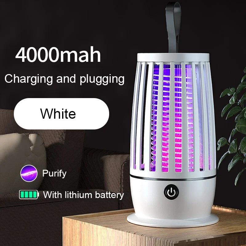Přenosná lampa proti komárům venkovní elektrická lapačka na mouchy zapper hubič hmyzu repelent USB dobíjecí tichá lampa proti komárům