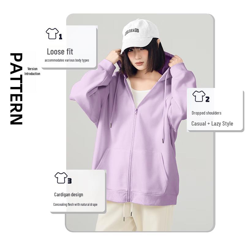 JEANSWEST CLUB Women's Collegiate Zip-Up Hoodie