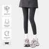 Gray Velvet-Enhanced Pantyhose for Autumn/Winter: Black Slimming and Gray Cotton Leggings