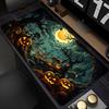Large Terror Castle Mouse Pad Computer Halloween Night Keyboard Rug XXL Anime Gamer Mousepad Laptop Extended Desk Mat Mausepad