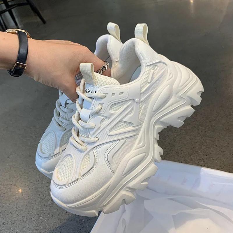 Pantofi de damă la modă, versatili, 2024, noi, cu talpă groasă, antiderapante, confortabile, ocazionale, pantofi vulcanizați pentru femei, pantofi pentru femei