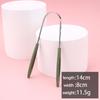 1Pcs Stainless Steel Tongue Scraper Fresh Breath Cleaning Coated Tongue Toothbrush Oral Hygiene U-Shaped Metal Tongue Scraper