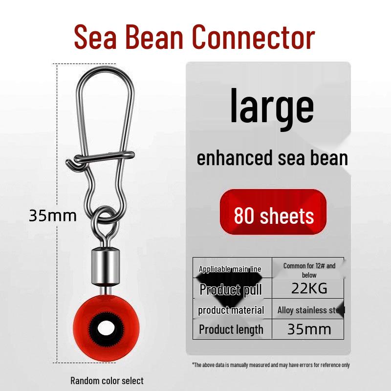 Conector Boabă de Mare în Formă de Opt pentru Pescuit la Stâncă: Ax pivotant și accesoriu plutitor glisant