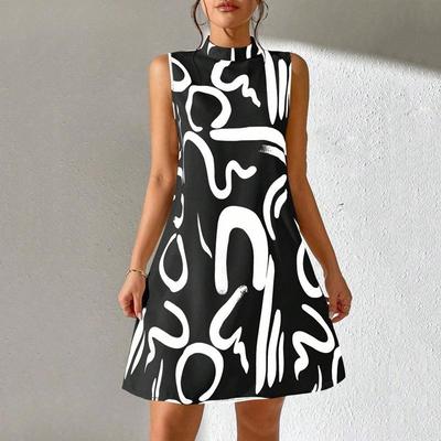 Women's Summer Vest Print Fashion Dress