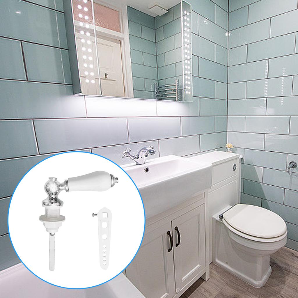 Universals Toilet Handle Flush Rod Replacement Kits Ceramic Toilet Flush Lever Handle Repair Replace Tank Flush Handles
