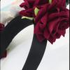 Gothic Lace Rose Devil Horn Headpiece Stylish Hair Hoop Lightweight Photoshoots Props For Halloween Cosplay Event