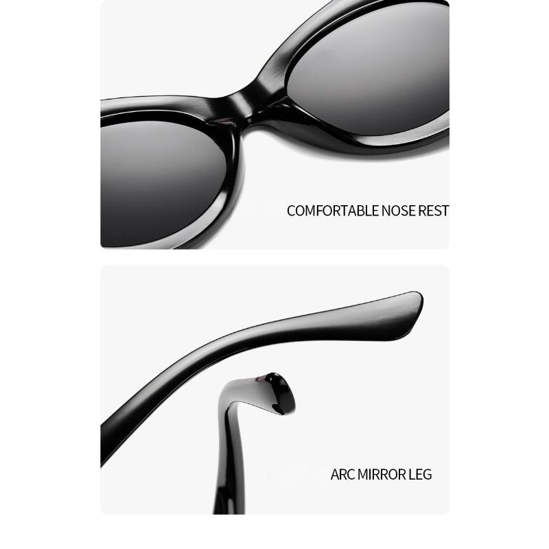 Oval Sunglasses Fashion Retro Oval Style Woman Ladies Sun Glasses UV400 Oculos De Sol Funny Photo Props Glasses