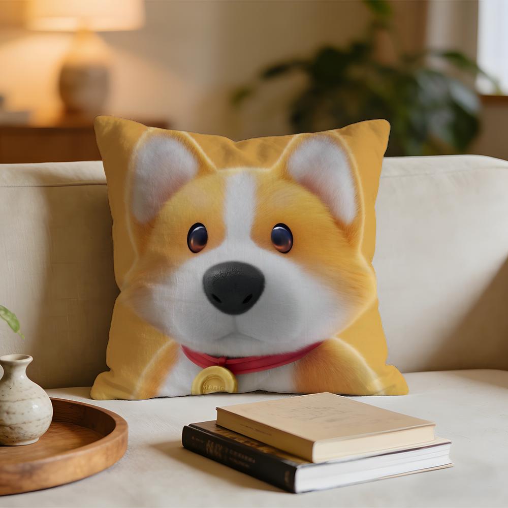 

Kwaii Anime PParty Animals Cushion Cover Short plush pillowcase for bed sofa carwashable 30x30cm