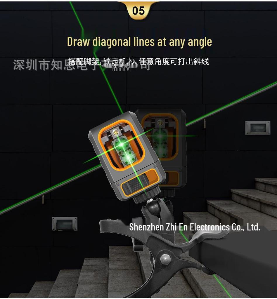 Indoor Green Light Laser Level Projector for Horizontal & Vertical Marking