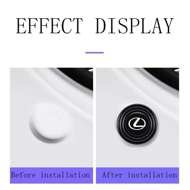 Car door anti-collision shock absorption silicone pad sticker for Lexus ES300 RX330 RX300 GS300 IS250 IS200 CT200h NX RX UX GS