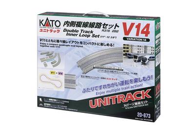 KATO N Gauge V14 Inner Double Track Set Model Railroad Track Set (R315/282) 20-873