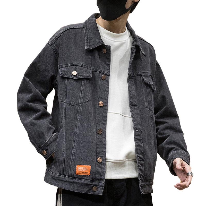 GUANGAN AEPE Men's Loose Denim Jacket
