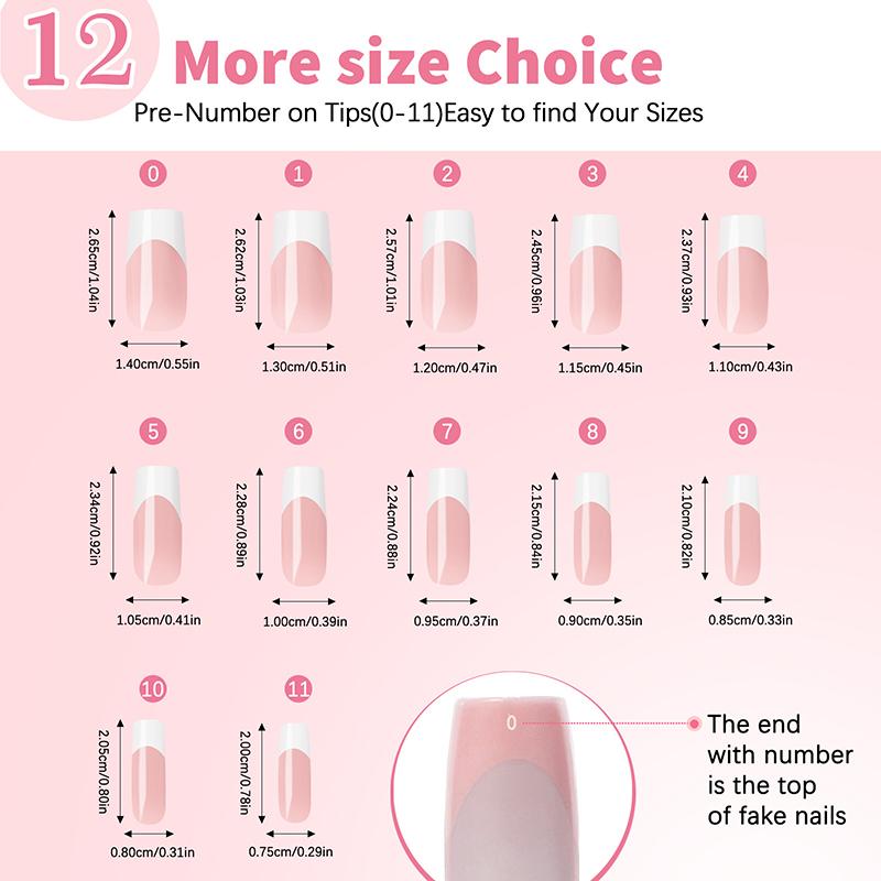 120 Bucăți/Cutie Unghii Franceze Nude Roz Mat Press On 12 Mărimi Pătrate Extra Lungi Acoperire Completă Gel Moale Sfaturi Unghii False Extensie Unghii