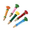 Wooden Trumpet Children Toy Horn Whistle Musical Instrument for Kids Early Educational Orff Music Instrument Sound Training Game