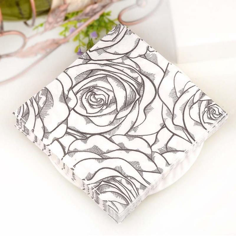 20 buc/pachet șervețele de decoupage pentru prânz șervețele de hârtie pentru acasă, pentru nunta, pentru petreceri festive
