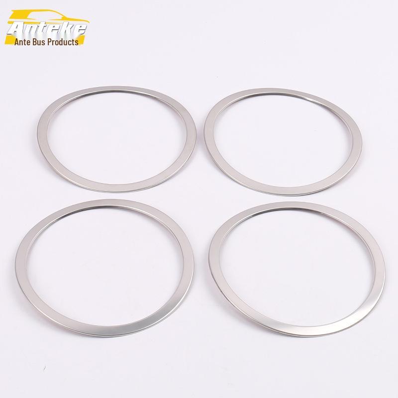 Ant Stainless Steel Speaker Cover Trim for 2016 Qashqai Door Audio