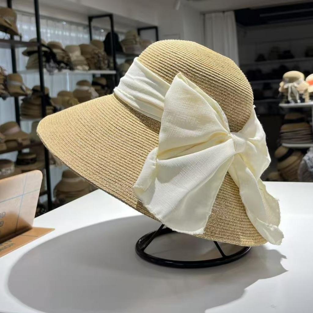 Travel anti-ultraviolet cool big brim straw hat women's summer seaside vacation sun protection beach sun hat