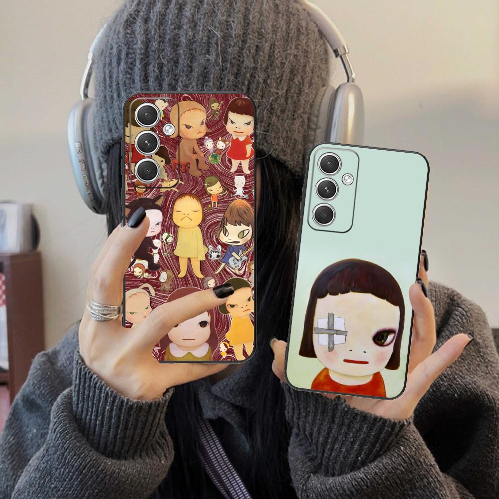 Anime Yoshitomo Nara Phone Case for Samsung Galaxy S26 S25 S24 S23 S22 S21 S20 Note20 Plus FE Ultra Colorful Cover Luxury Pretty