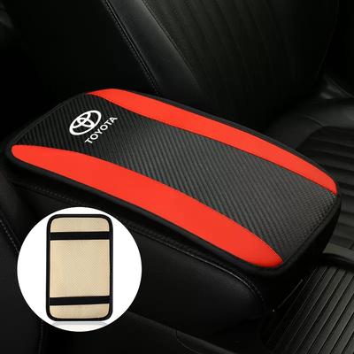 Leather For Corolla Prado Aqua Hilux Rav4 Prius Yaris Aygo Car Armrest Pad Arm Rest Protection Cushion Auto Accessories